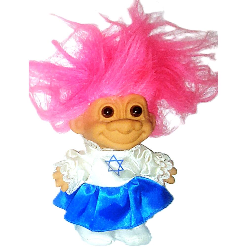 5" Vintage Trolls From Around the World. Jewish From Israel By Russ